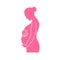 Pregnant woman illustration