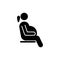 pregnant woman sitting icon
