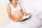 Pregnant women read fairy tales for Fetal development, Prenatal read book Stimulation baby.