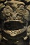 A prehispanic god watching from his ritual mask version 4