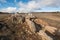 Prehistocric megalithic Dolmen in Mazariegos, Burgos province, Spain.