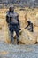 Prehistoric man statue Gobustan State Reserve