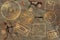 Prehistoric petroglyph background