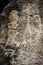 Prehistoric rock carving petroglyphs in Gobustan