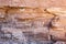 Prehistoric rock paintings of a dead dear, fish and shaman in Canon La Trinidad near Mulege, Baja California Sur, Mexico