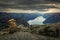 Preiekestolen - The Pulpit Rock, Norwegian Cliff Tourist Destination at Lysefjorden, Stavanger, Norway