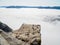 Preikestolen, the famous pulpit rock from above, Norway