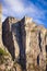 Preikestolen steep cliff major tourist attraction at Lysefjord Forsand Rogaland Norway Scandinavia