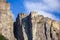 Preikestolen steep cliff major tourist attraction at Lysefjord Forsand Rogaland Norway Scandinavia