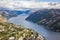 Preikestolen viewpoint in Norway