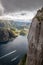 Preikestolen viewpoint in Norway