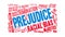 Prejudice animated word cloud