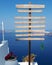 Prekas Apartments weather station in Santorini, Greece. Tourist atraction on the Caldera.