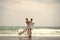 Prelude - couple in love. Pretty wedding couple on beach