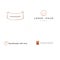 Premade vector logo templates. Hand drawn isolated elements, handmade theme.