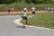 Premanon Stade Des Tuffes - Bourgogne Franche ComtÃ© France - September 2019 - Martin Fourcade Skate Towards The First Standing