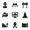 Premise icons set, simple style