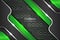 Premium Abstract Diagonal Green and Grey Realistic Metallic Background