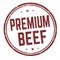 Premium beef sign or stamp