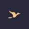 Premium Bird logo with modern concept. Bird icon  illustration