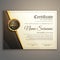 Premium certificate design vector template