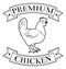 Premium chicken icon