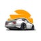 Premium Classic Japanese Sport Car Vector Illustration