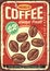 Premium coffee old sign design template