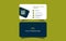 Premium corporate business card design templates vector files design dark-blue and white
