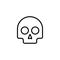 Premium death icon or logo in line style.