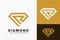 Premium Diamond Cyristal Logo Vector Design. Abstract emblem, designs concept, logos, logotype element for template