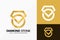 Premium Diamond Gemstone Logo Vector Design. Abstract emblem, designs concept, logos, logotype element for template