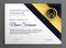 Premium diploma certificate of appreciate template