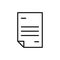 Premium document icon or logo in line style.