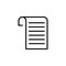 Premium document icon or logo in line style.