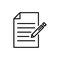 Premium document icon or logo in line style.