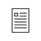 Premium document icon or logo in line style.