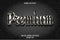 Premium editable text effect 3 dimension emboss luxury style