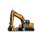 Premium Excavator Vector Art, Icon, Symbol, Graphic llustration Isolated