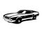 Premium Ford Mustang mach 1 car emblem logo.