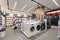 Premium home appliance store interior