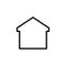 Premium home icon or logo in line style