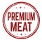 Premium meat sign or stamp