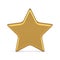 Premium metallic golden award star glossy best achievement element realistic 3d icon vector