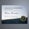 Premium modern certificate of appreciation template design