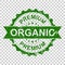 Premium organic scratch grunge rubber stamp. Vector illustration