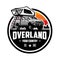 Premium Overland Camper Truck Badge Emblem Logo Vector Isolated