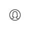 Premium people icon or logo in line style.