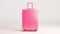 Premium pink travel suitcase with wheels