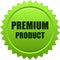 Premium product seal stamp green